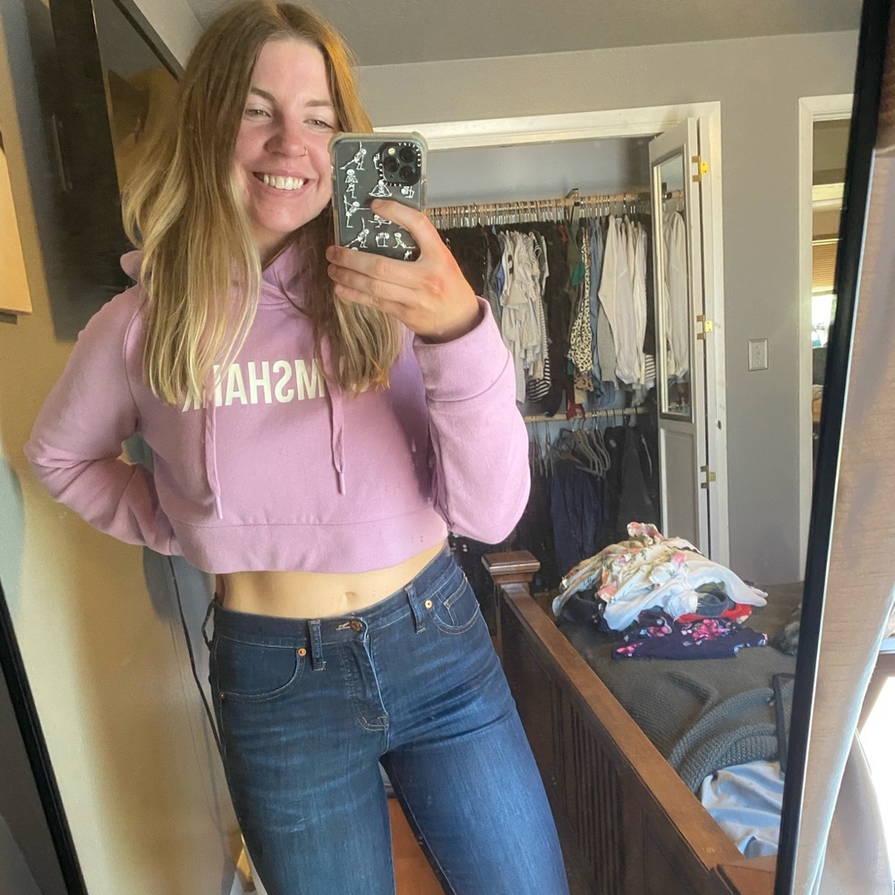 Gymshark Cropped Crest Hoodie